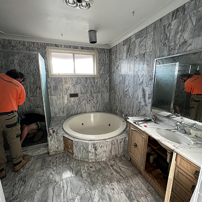 Grey Marble Complete Bathroom