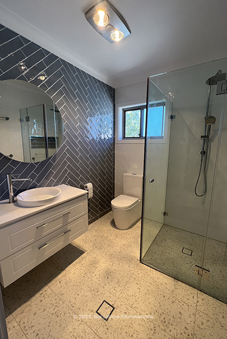 New Modern Grey Wall Bathroom